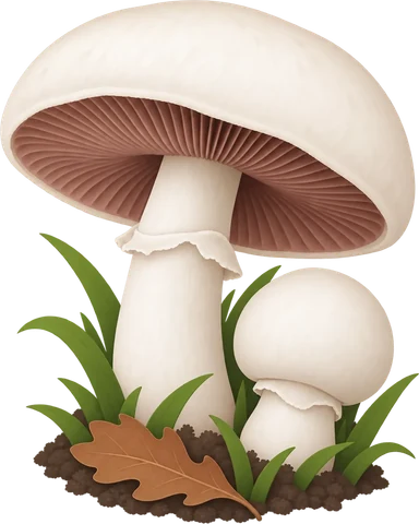 Dibuix del camperol (Agaricus campestris)