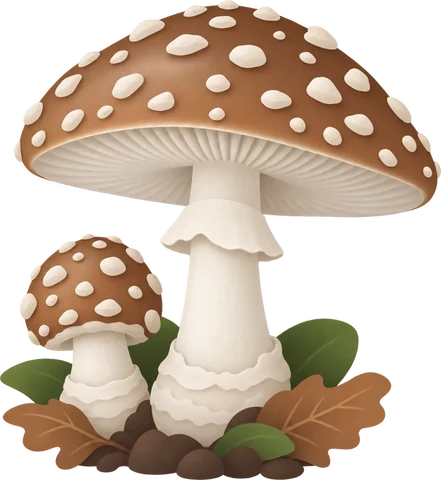 Dibuix del pixacà (Amanita pantherina)