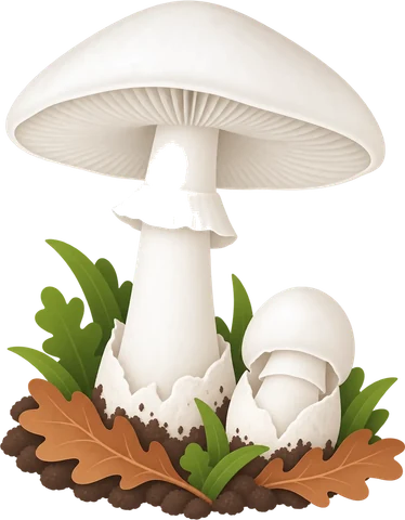Dibuix de la cogomassa (Amanita verna)