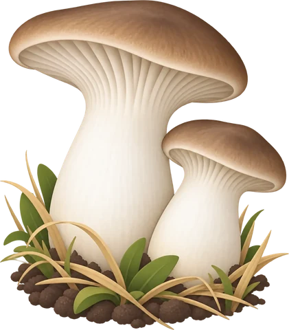 Dibuix de la gírgola de panical (Pleurotus eryngii)