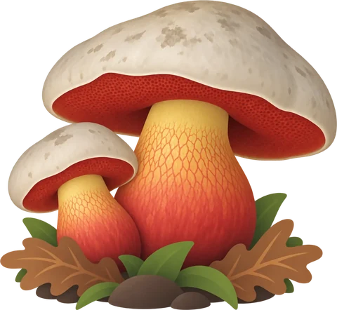 Dibuix del matagent (Rubroboletus satanas)