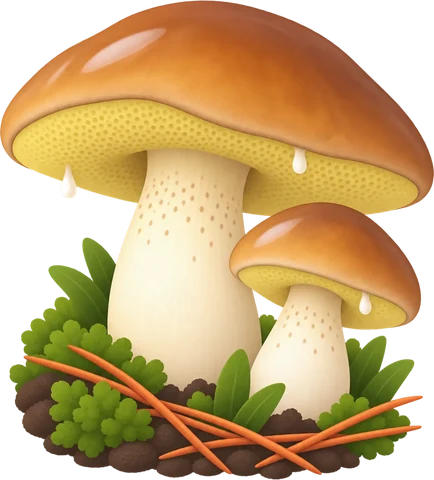 Dibuix del molleric granellut (Suillus granulatus)