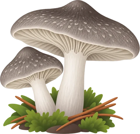 Dibuix del fredolic (Tricholoma terreum)